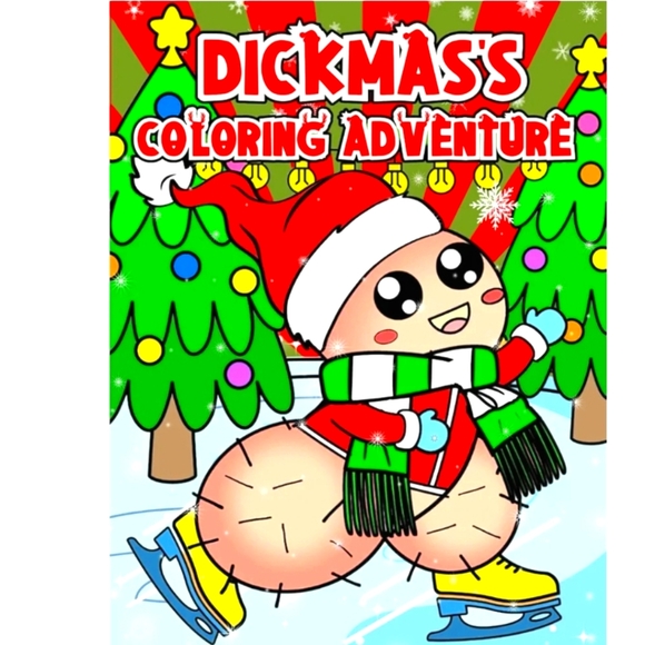 D🎄ckmas 's Coloring Adventure: Christmas With Tiny D🎄cks Funny Coloring Book - Picture 1 of 2